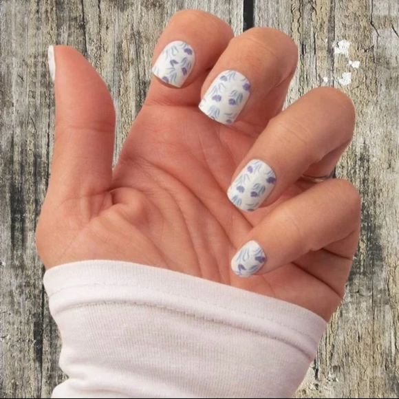 Red Aspen Nail Dashes - Kashmira’s Indigo Tulips - Picture 3 of 4